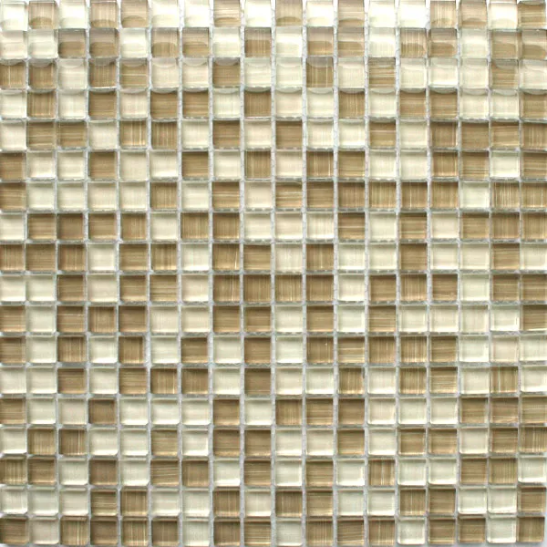 Sample Mosaic Tiles Glass Beige