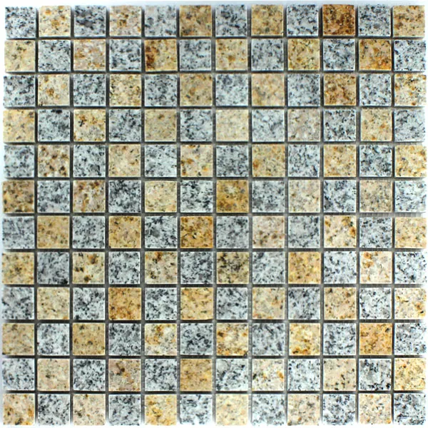 Sample Mosaic Tiles Granit  Yellow Grey