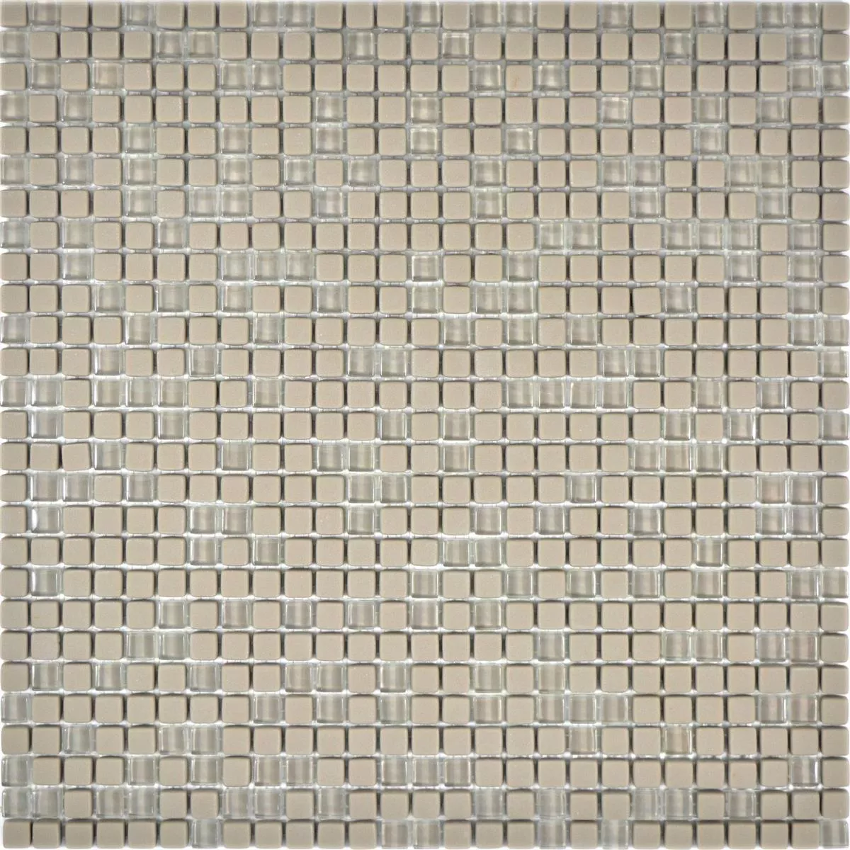 Glass Mosaic Tiles Kassandra Cream Mat