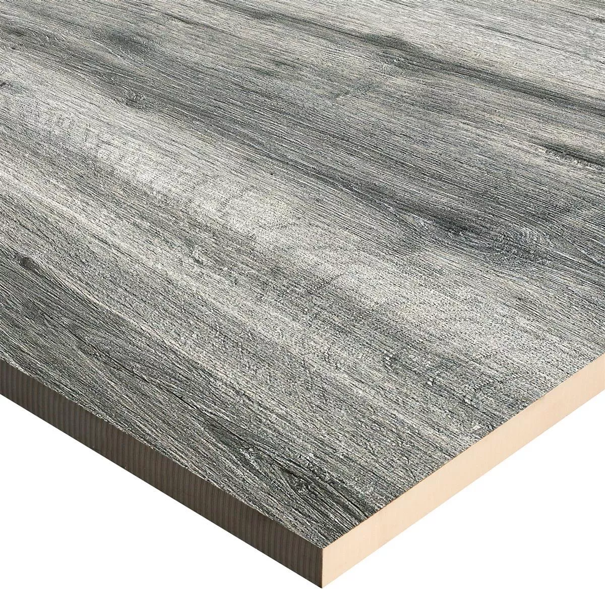 Sample Terrace Tiles Starwood Wood Optic Grey 60x60cm
