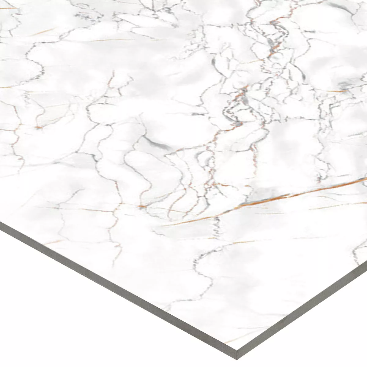 Floor Tiles Latium Marble Optic Polished Glossy Blanc 60x120cm