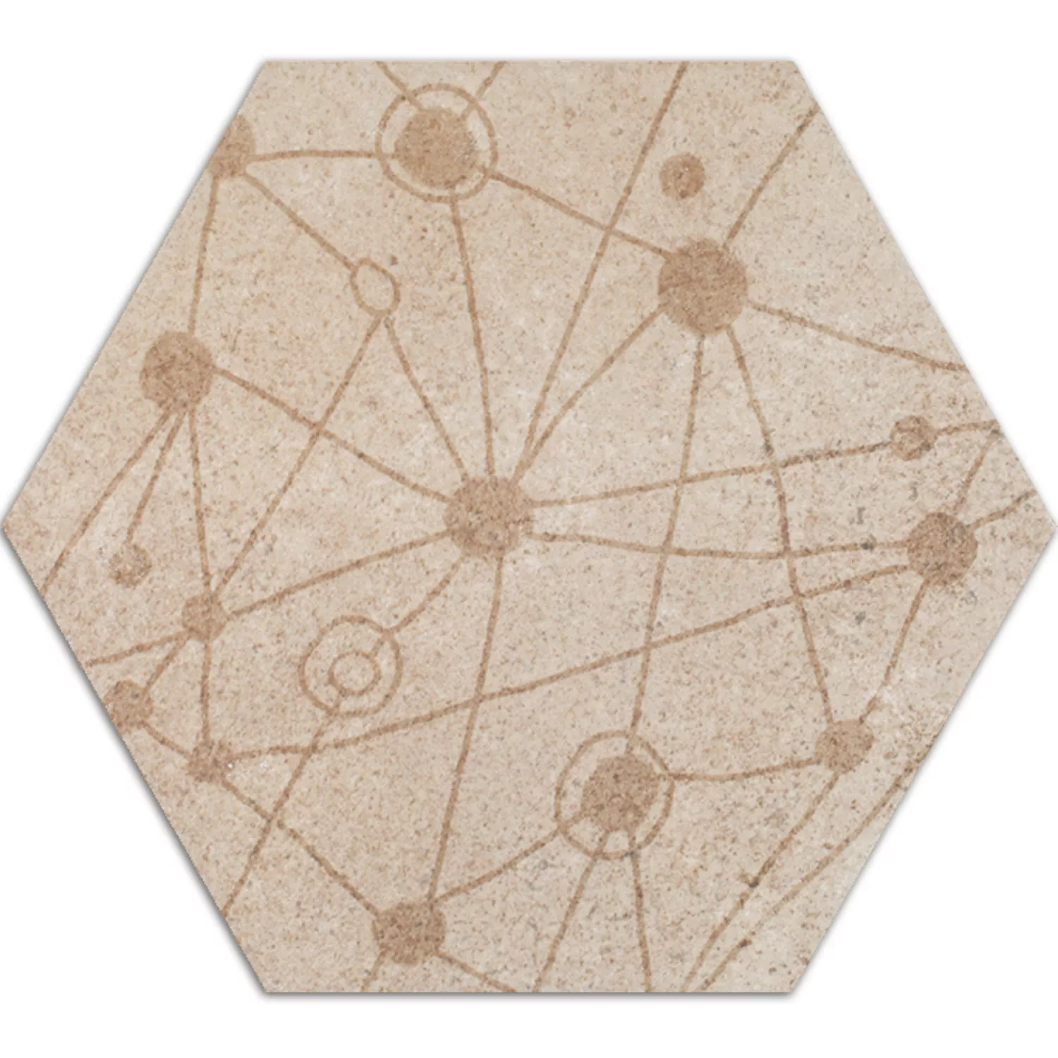 Sample Cement Tiles Optic Decor Hexagon Atlanta Beige