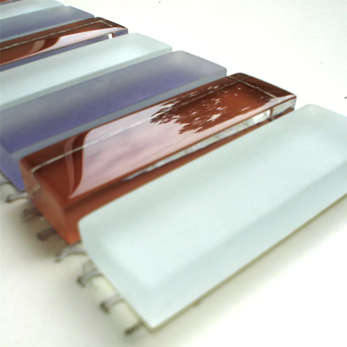 Mosaic Tiles Glass Border Purple Sticks Mosaic Tiles Glass Border Purple Sticks