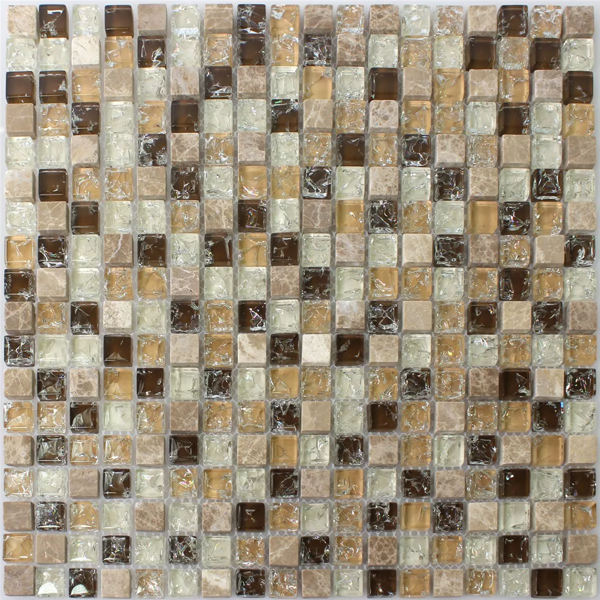 Mosaic Tiles Glass Natural Stone Broken Emperador