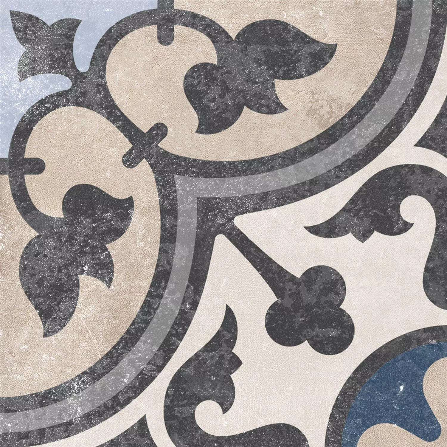Sample Cement Tiles Retro Optic Gris Floor Tiles Luisa 18,6x18,6cm