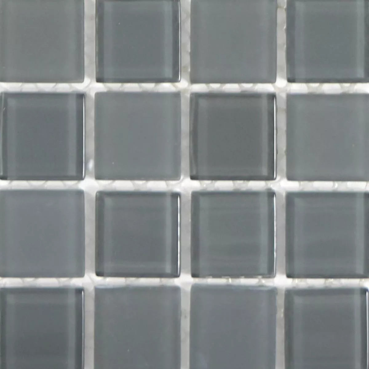 Sample Glass Mosaic Tiles Bommel Grey Anthracite