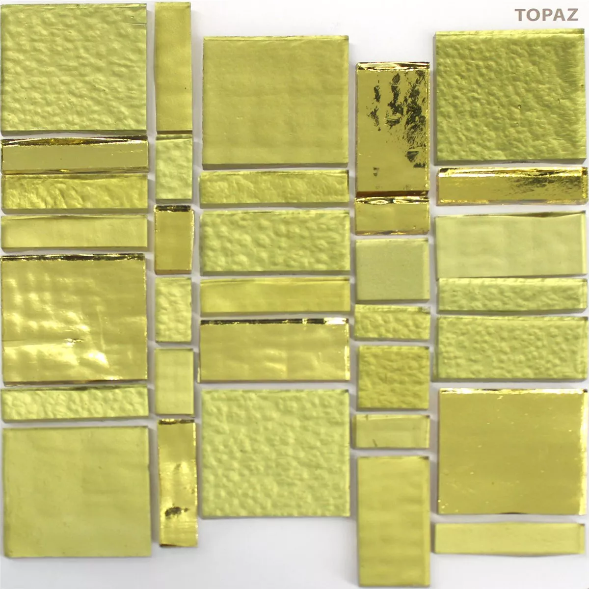 Glass Tiles Trend-Vi Mosaic Liberty Topaz Gold