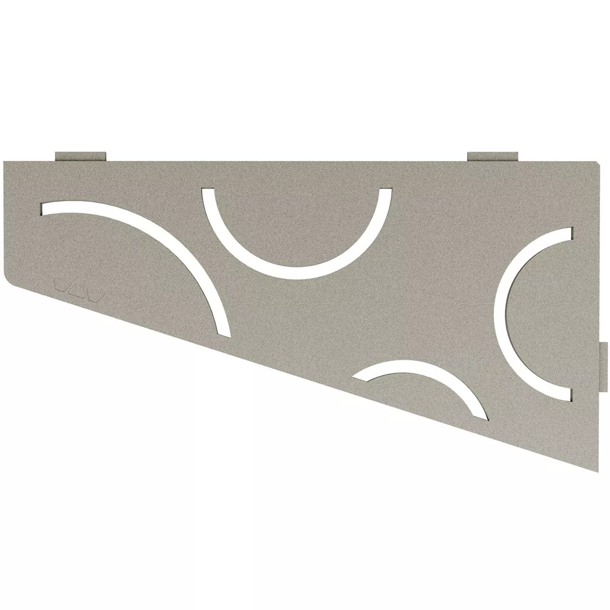 Wall shelf shower shelf Schlüter 4eck 15,4x29,5cm Curve Grey