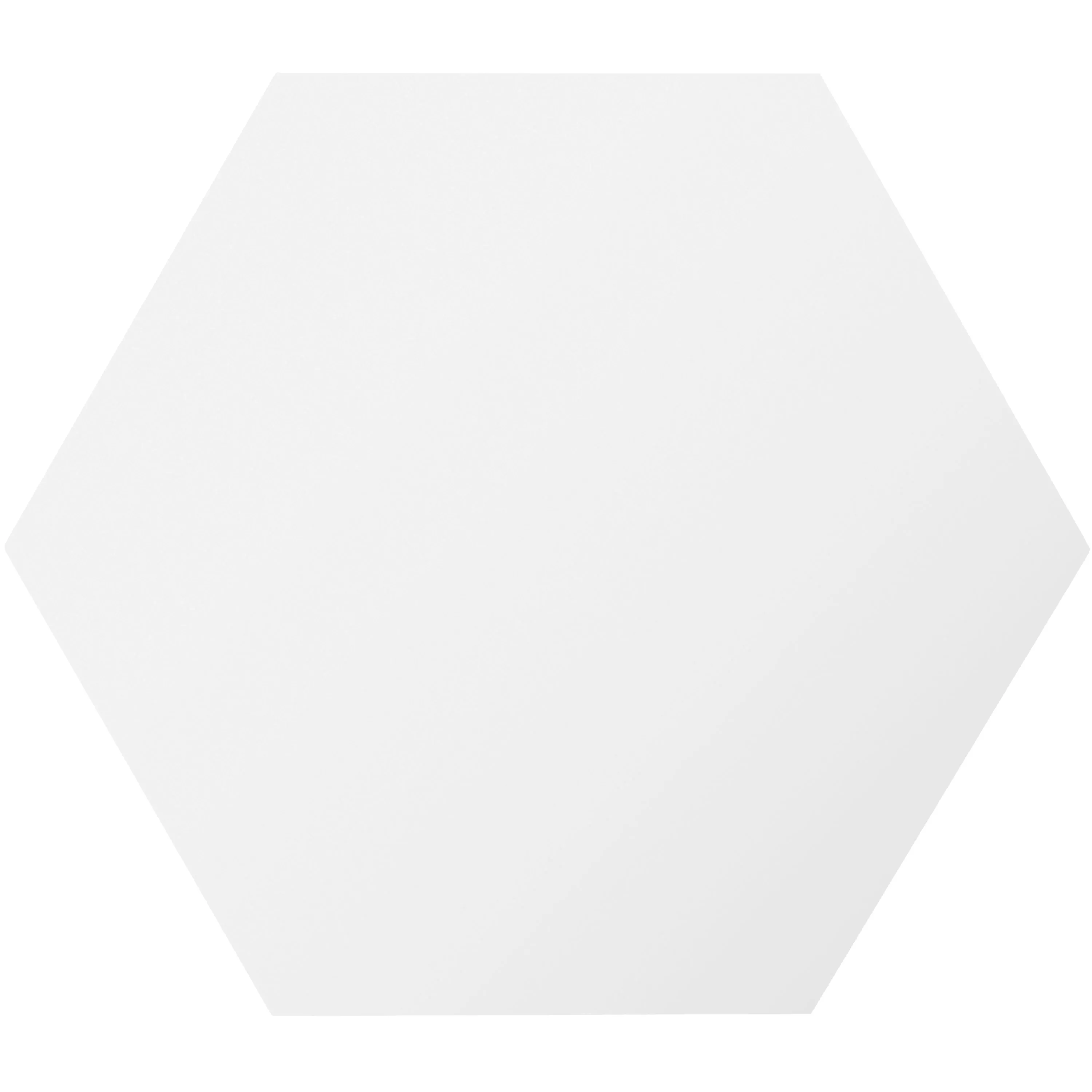 Sample Porcelain Stoneware Tiles Modena Hexagon Uni Blanc Hexagon