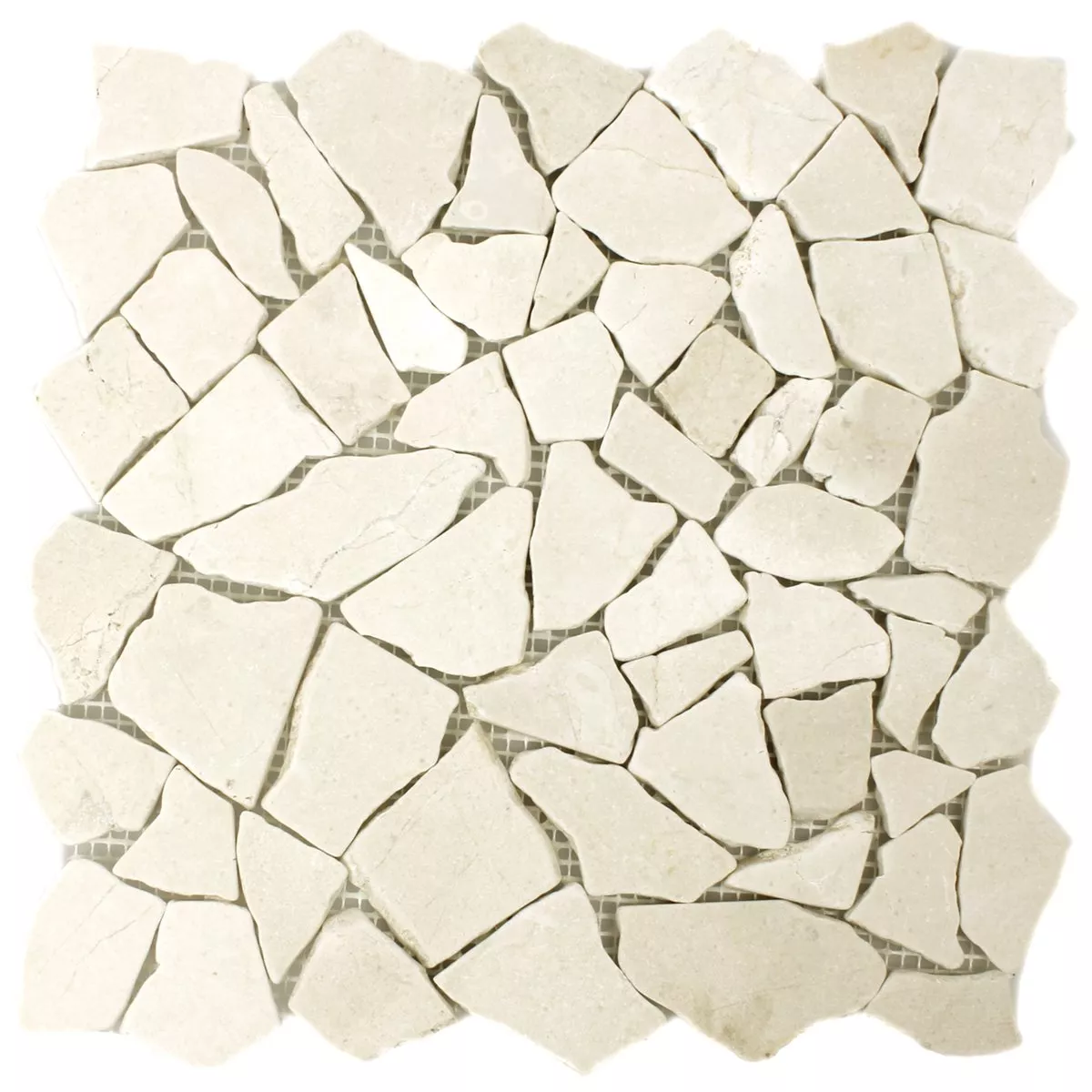 Sample Mosaic Tiles Broken Marble Botticino