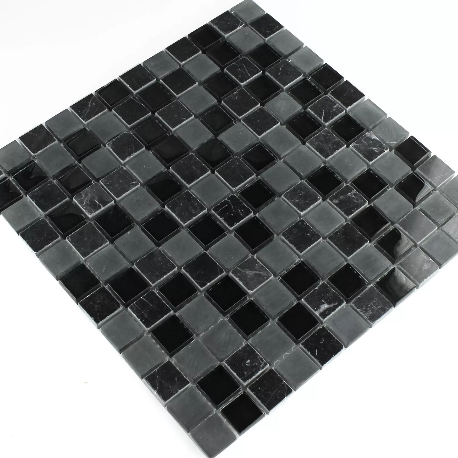 Mosaic Tiles Glass Marble Zambia 23x23x8mm