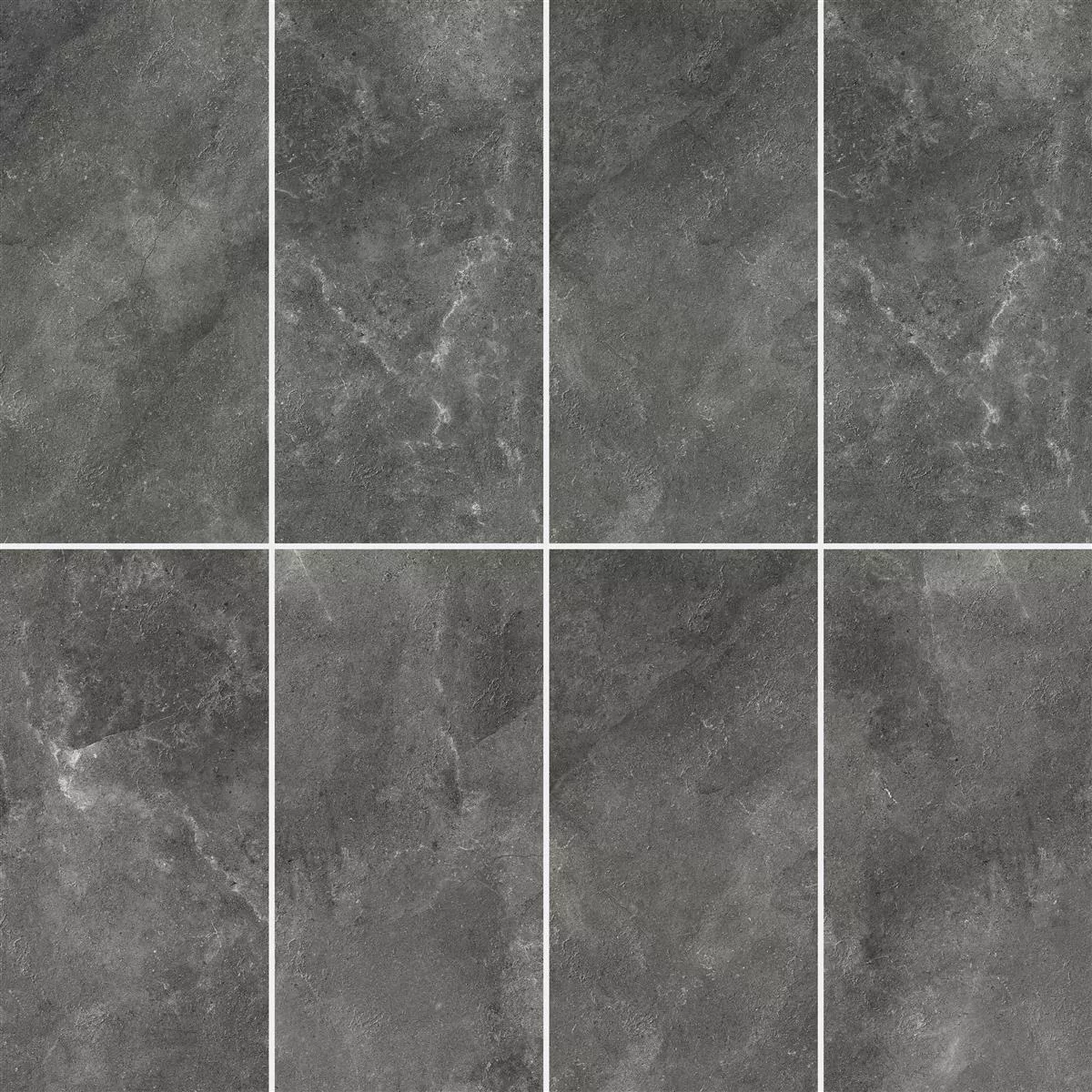 Sample Floor Tiles Bangui Stone Optic 60x120cm Dark Grey