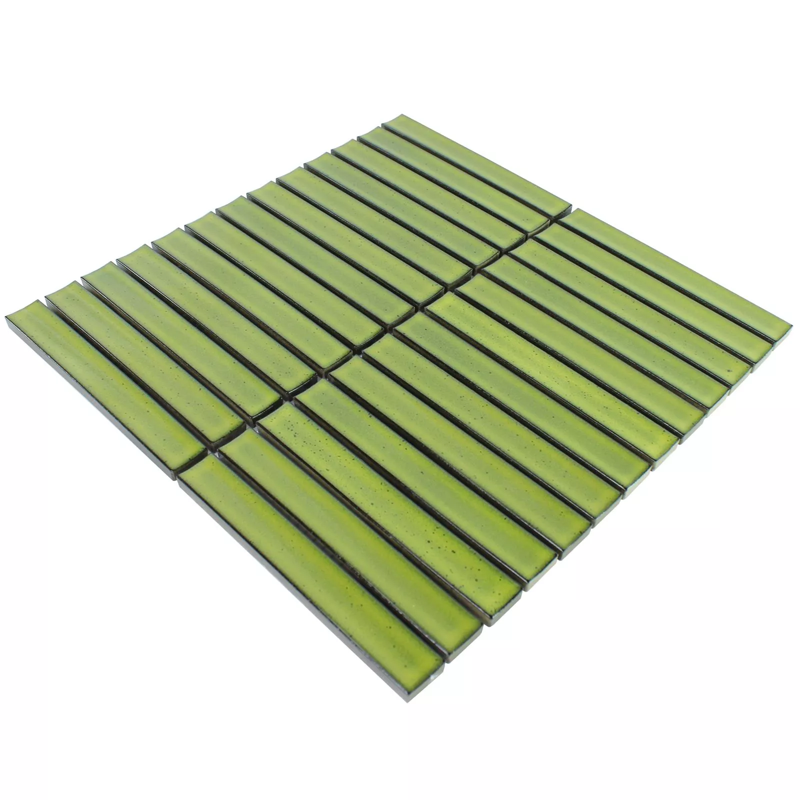 Sample Ceramic Mosaic Tiles Sticks Ontario Green