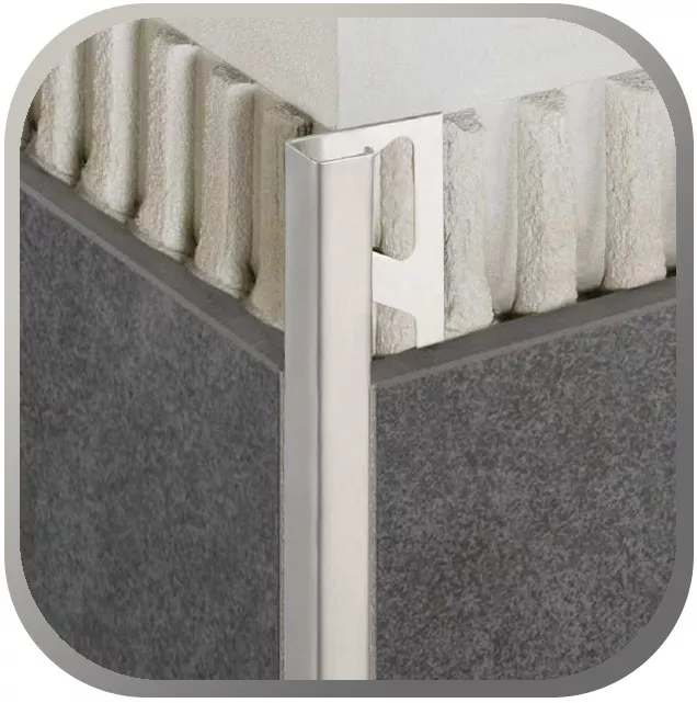 External wall corner end profile angular External wall corner end profile angular