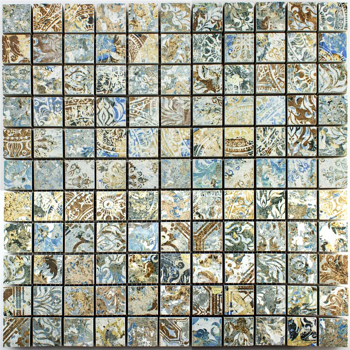 Sample Ceramic Mosaic Tiles Patchwork Colored