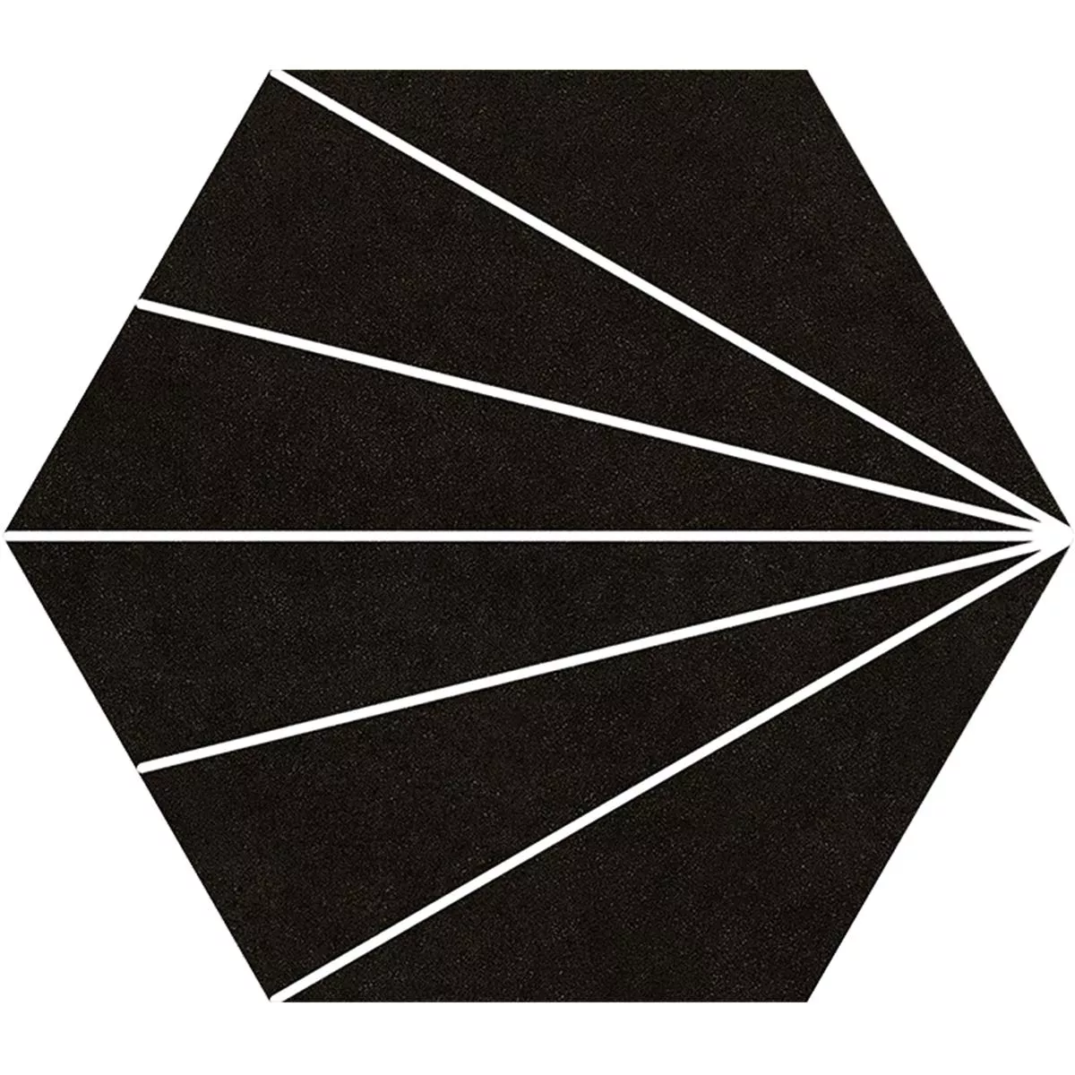 Porcelain Stoneware Tiles Millennium Hexagon 3D Optic Black 22,5 x 25,9cm Porcelain Stoneware Tiles Millennium Hexagon 3D Optic Black 22,5 x 25,9cm