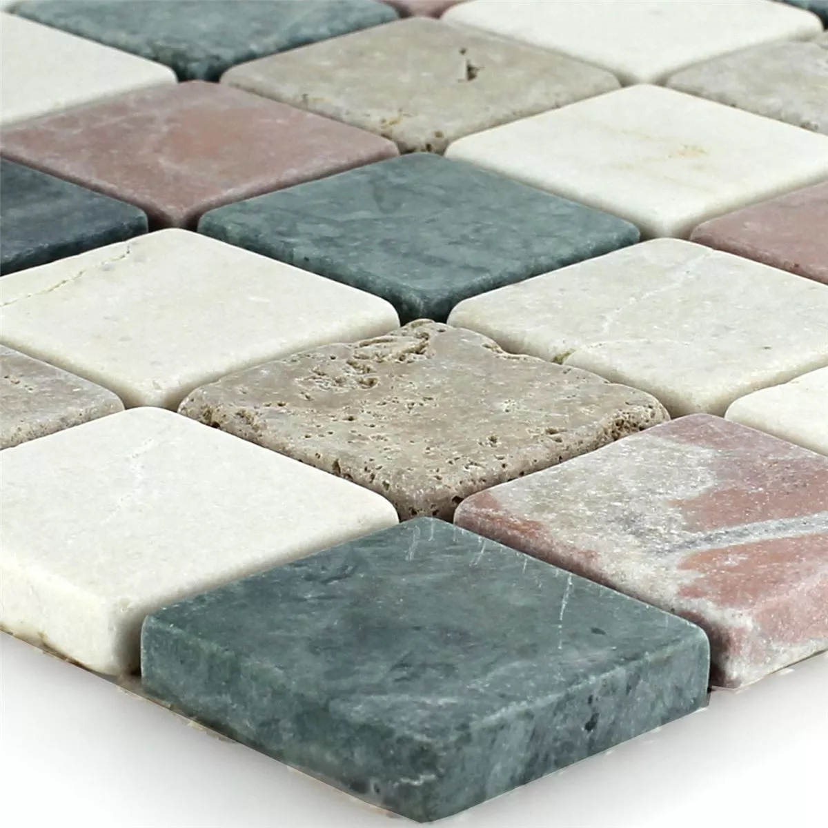 Sample Mosaic Tiles Marble Natural Stone Cotto Beige Green Noce