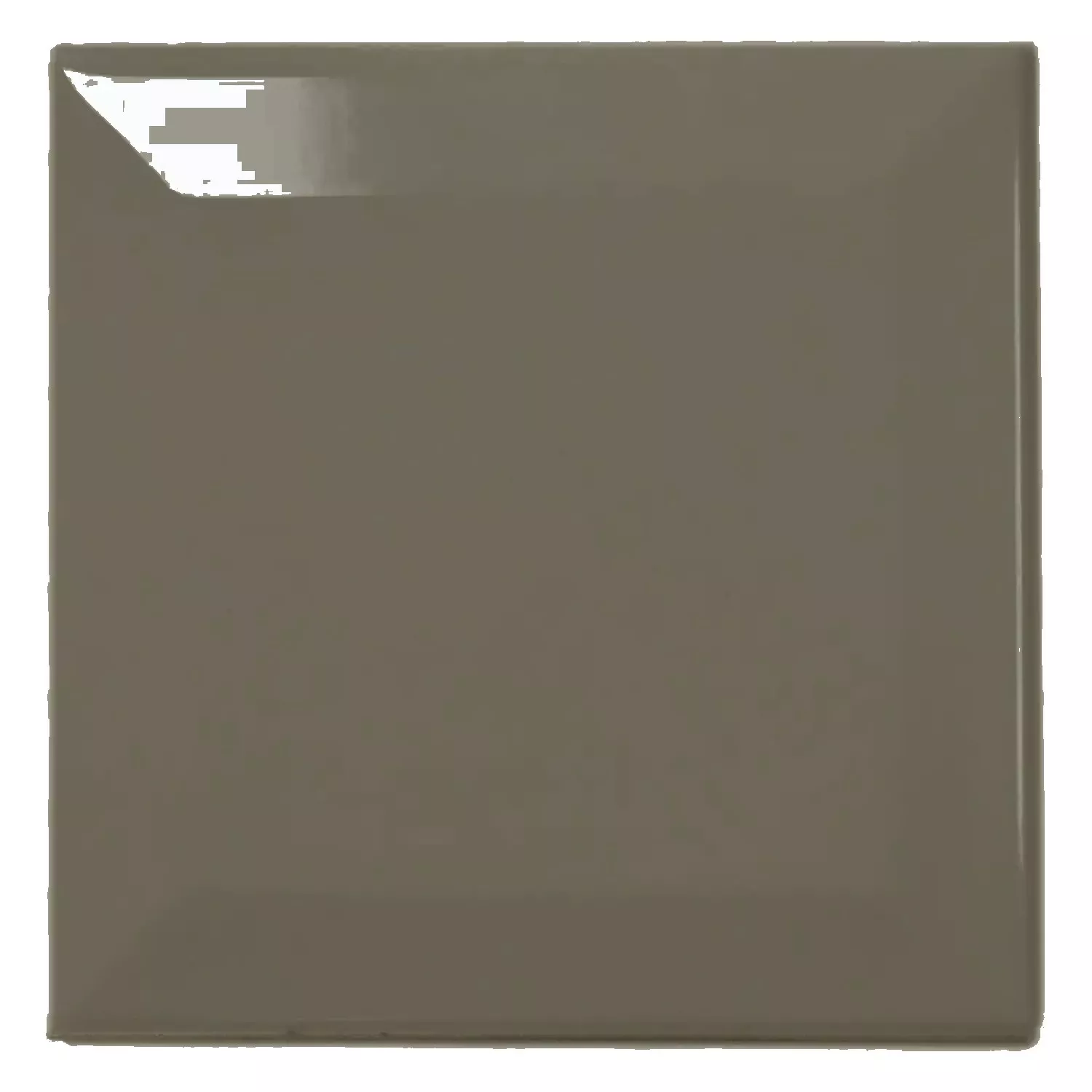 Metro tile Grey Glossy 10x10 cm Facet Catarina Dark Grey