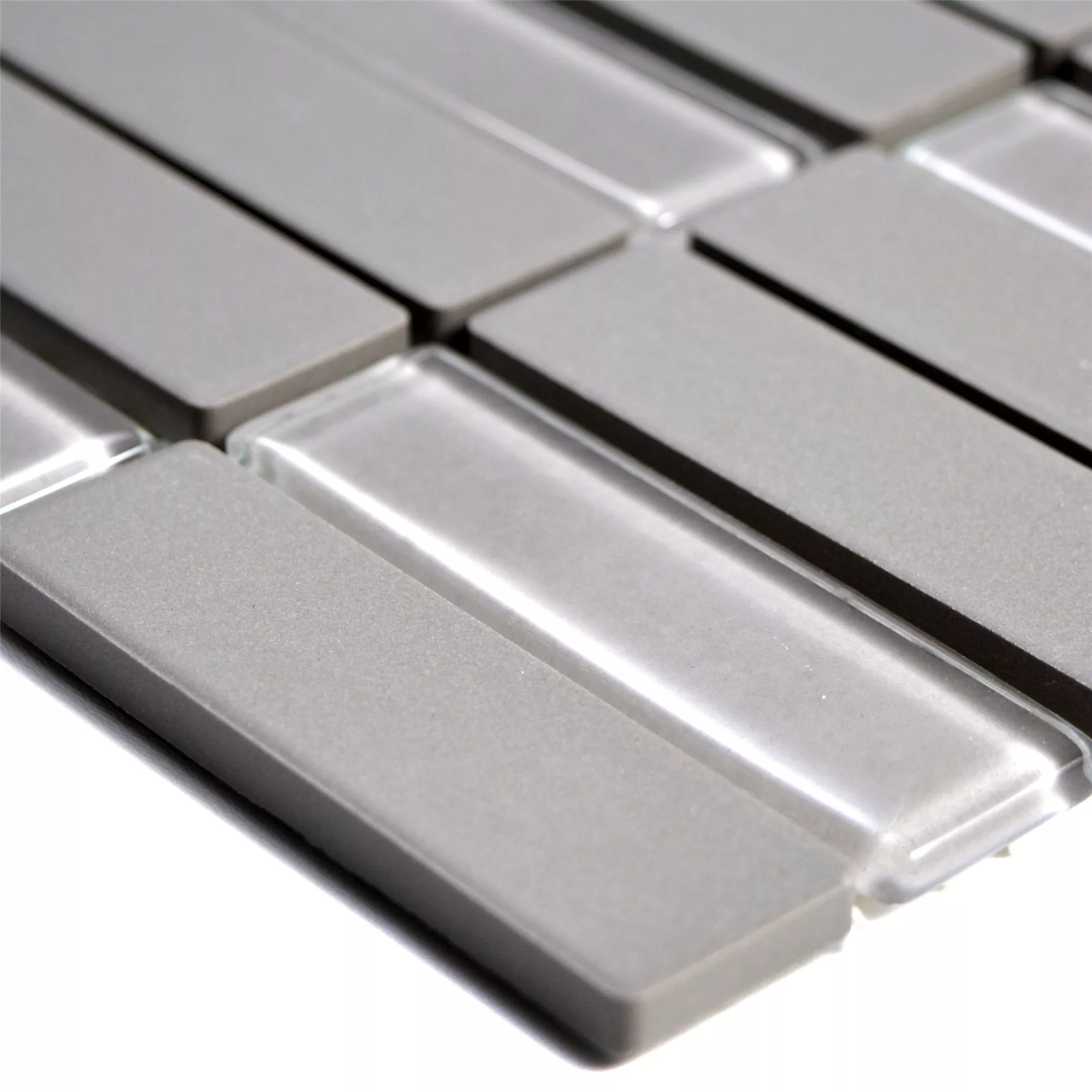 Mosaic Tiles Unglazed Garden Grey Sticks