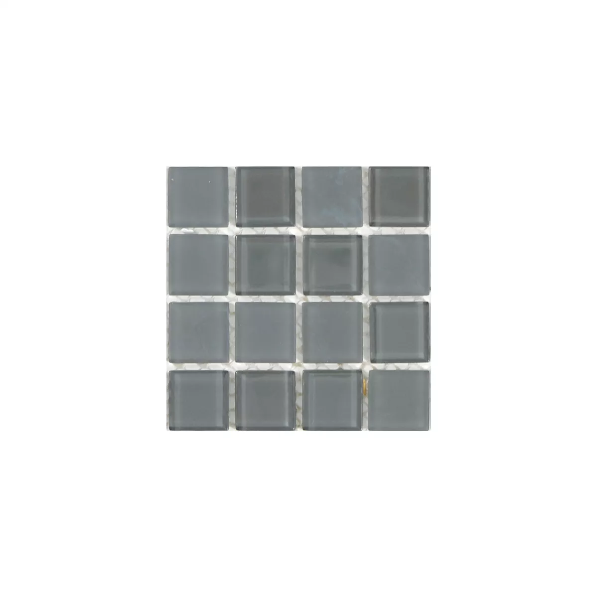 Sample Glass Mosaic Tiles Bommel Grey Anthracite