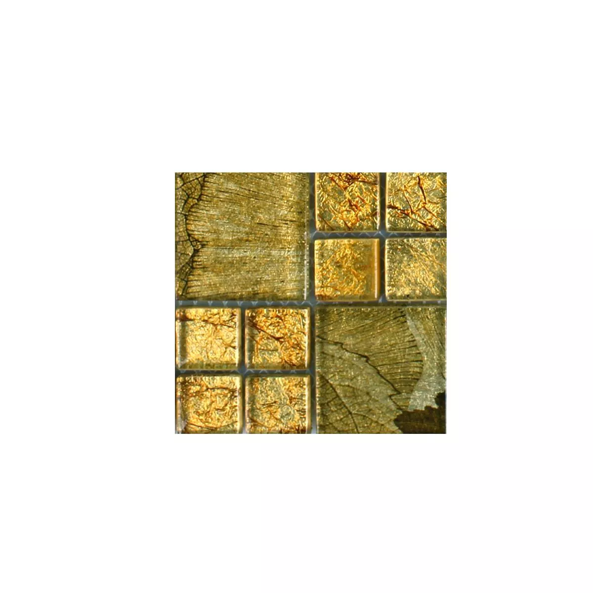Sample Mosaic Tiles Firebird Gold