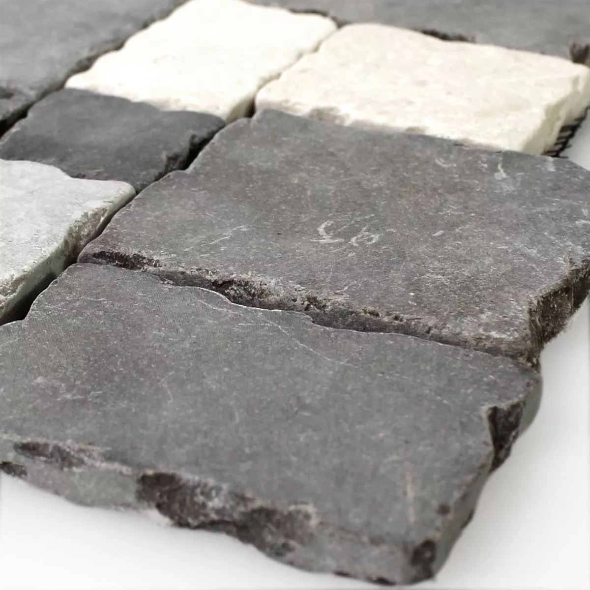 Sample Mosaic Tiles Natural Stone Black Grey Beige