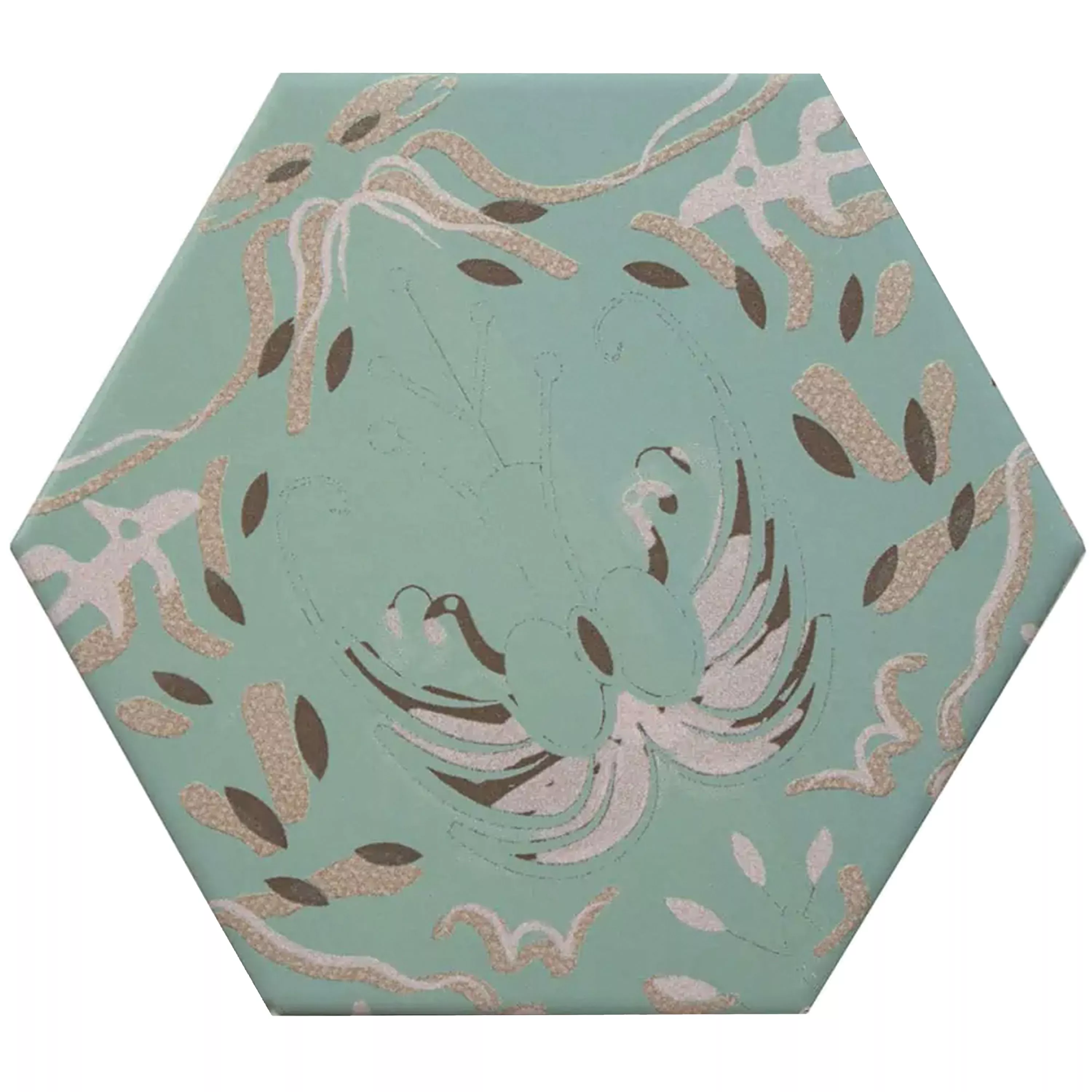 Porcelain Stoneware Tiles Modena Hexagon Decor 5