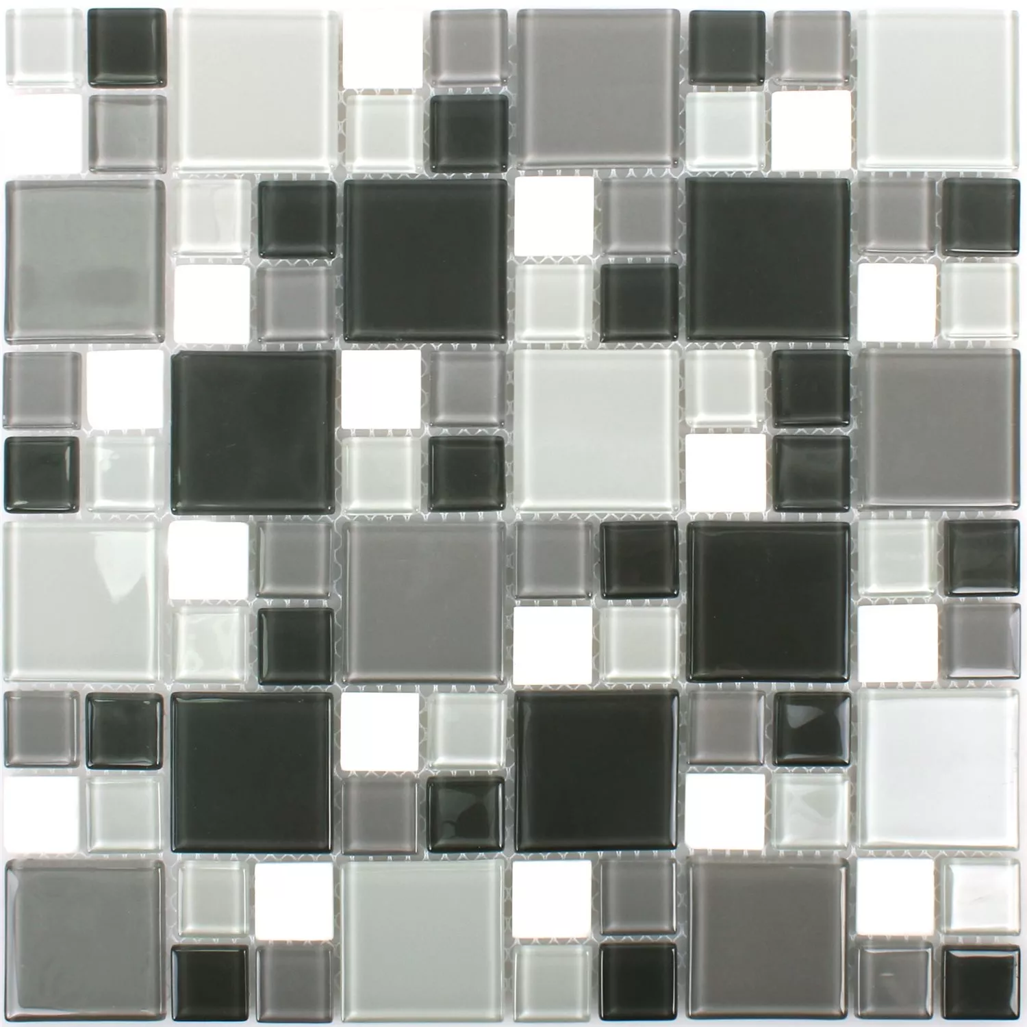 Sample Mosaic Tiles Bangkok Black Grey White