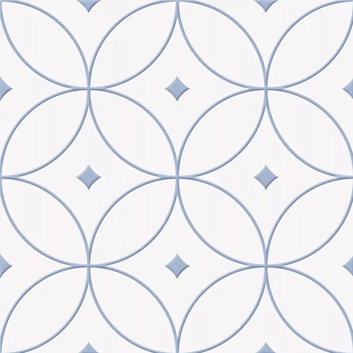 Skyros Blue Blanc 25x25 cm