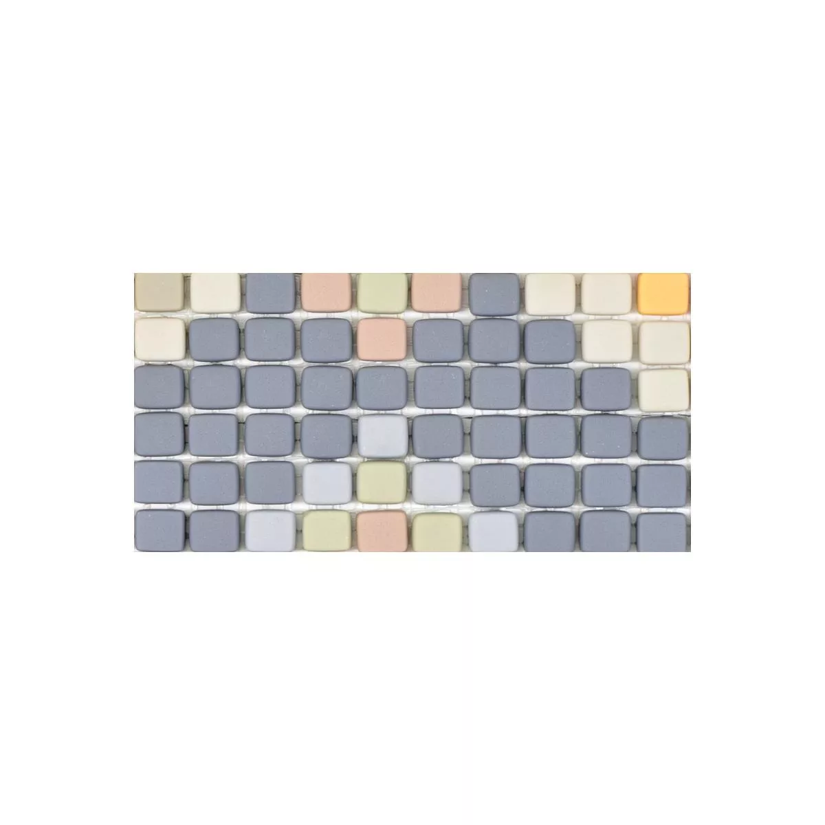 Sample Glass Mosaic Tiles Haramont Light Grey