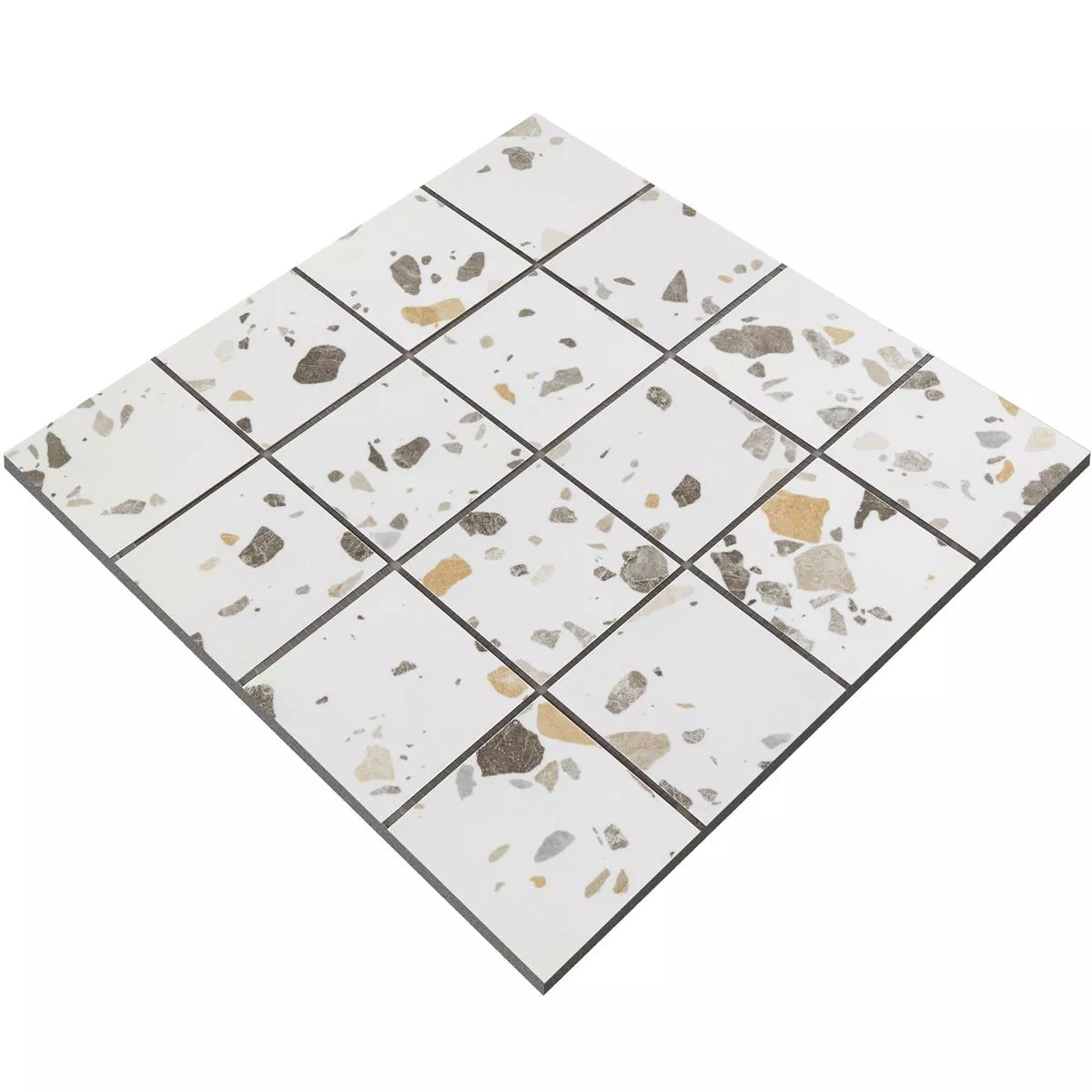Sample Ceramic Mosaic Tiles Liberty Beige 73x73mm