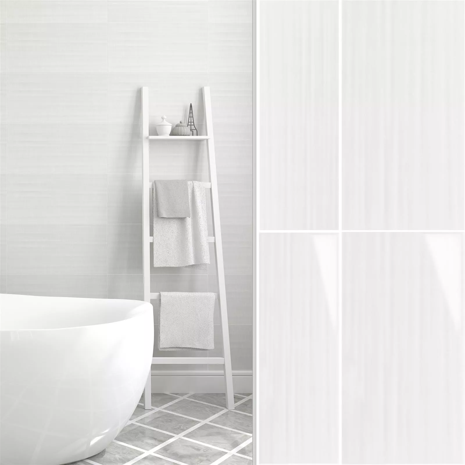 Sample Wall Tiles Richard Wave White