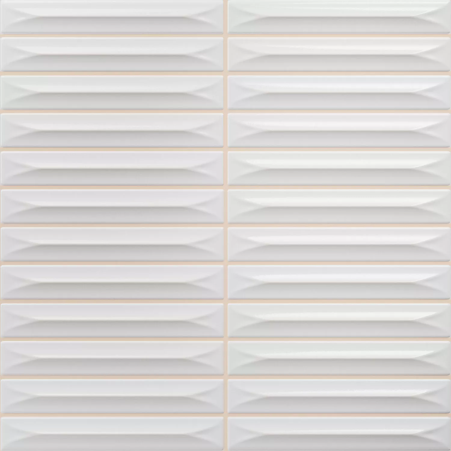 Bevel Blanc Glossy Sticks 20x20 cm