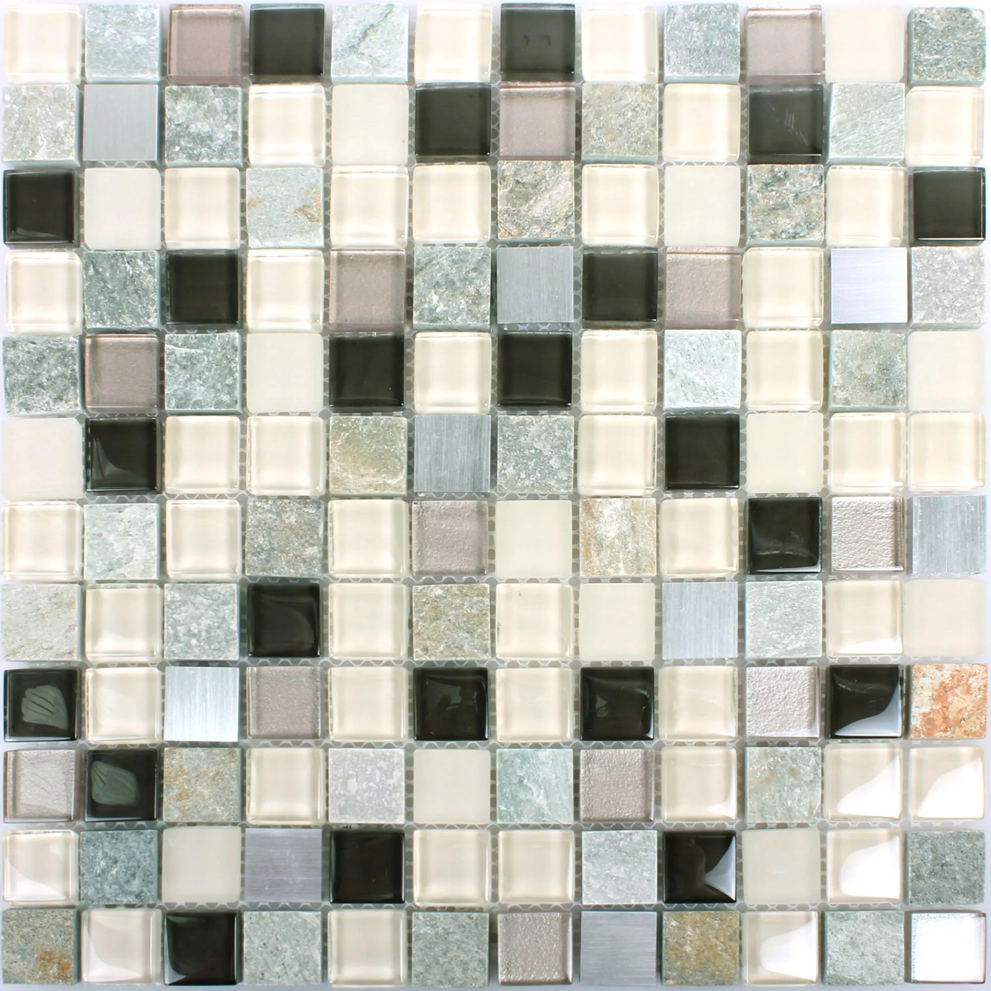 Mosaic Tiles Natural Stone Glass Metal Mix Altona