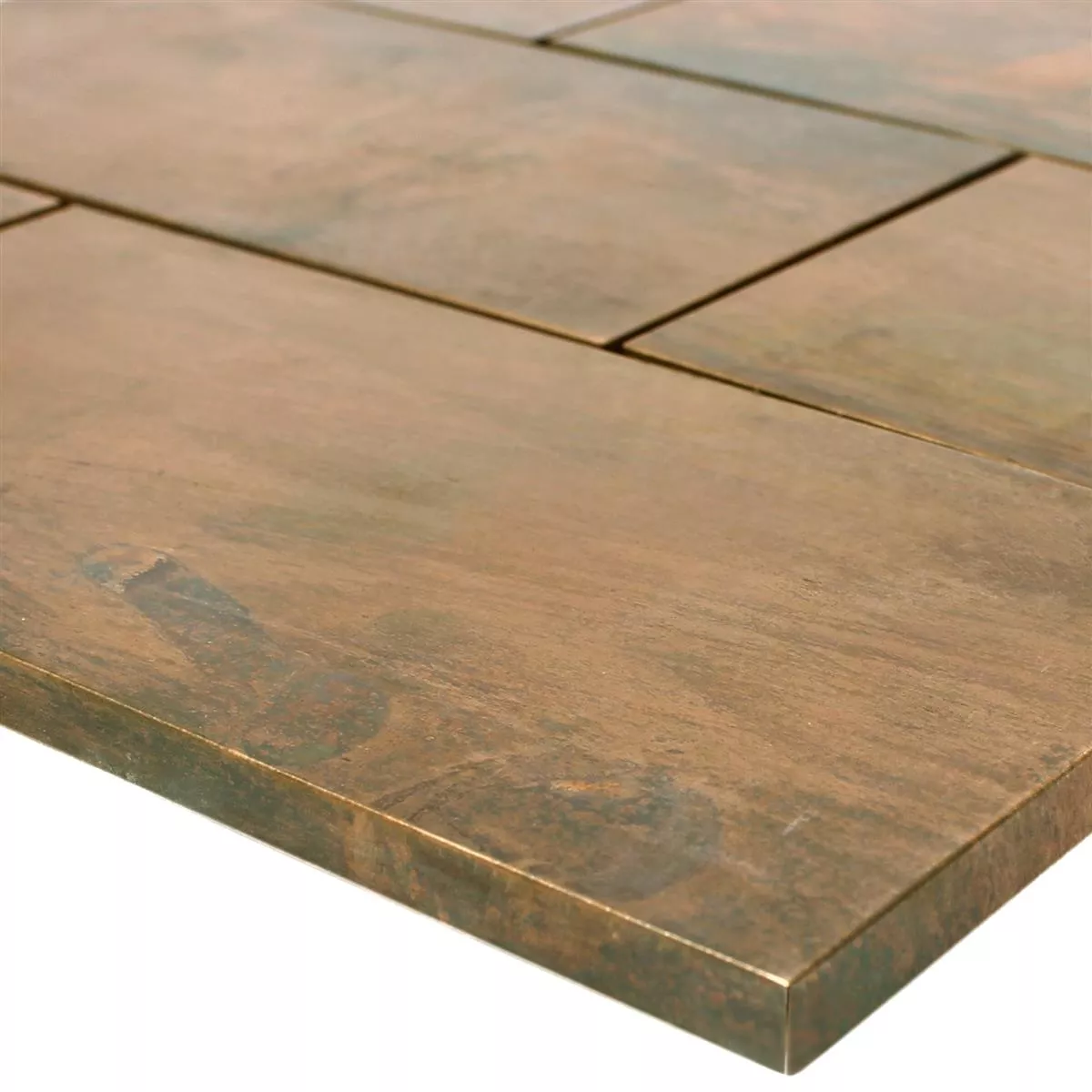Metal Copper Mosaic Tiles Myron Rectangle