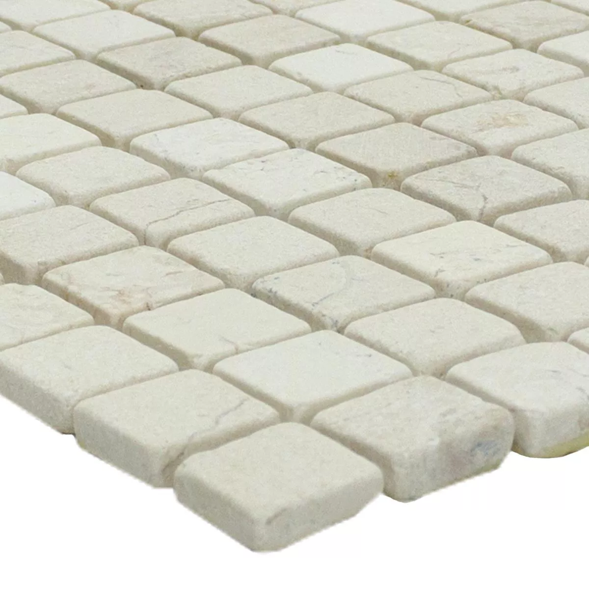 Natrusteinmosaik Marmor Vito Beige Weiss