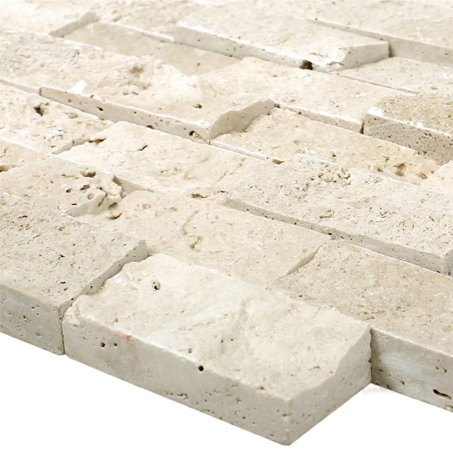 Mosaic Tiles Travertine Barga Beige 3D Mosaic Tiles Travertine Barga Beige 3D
