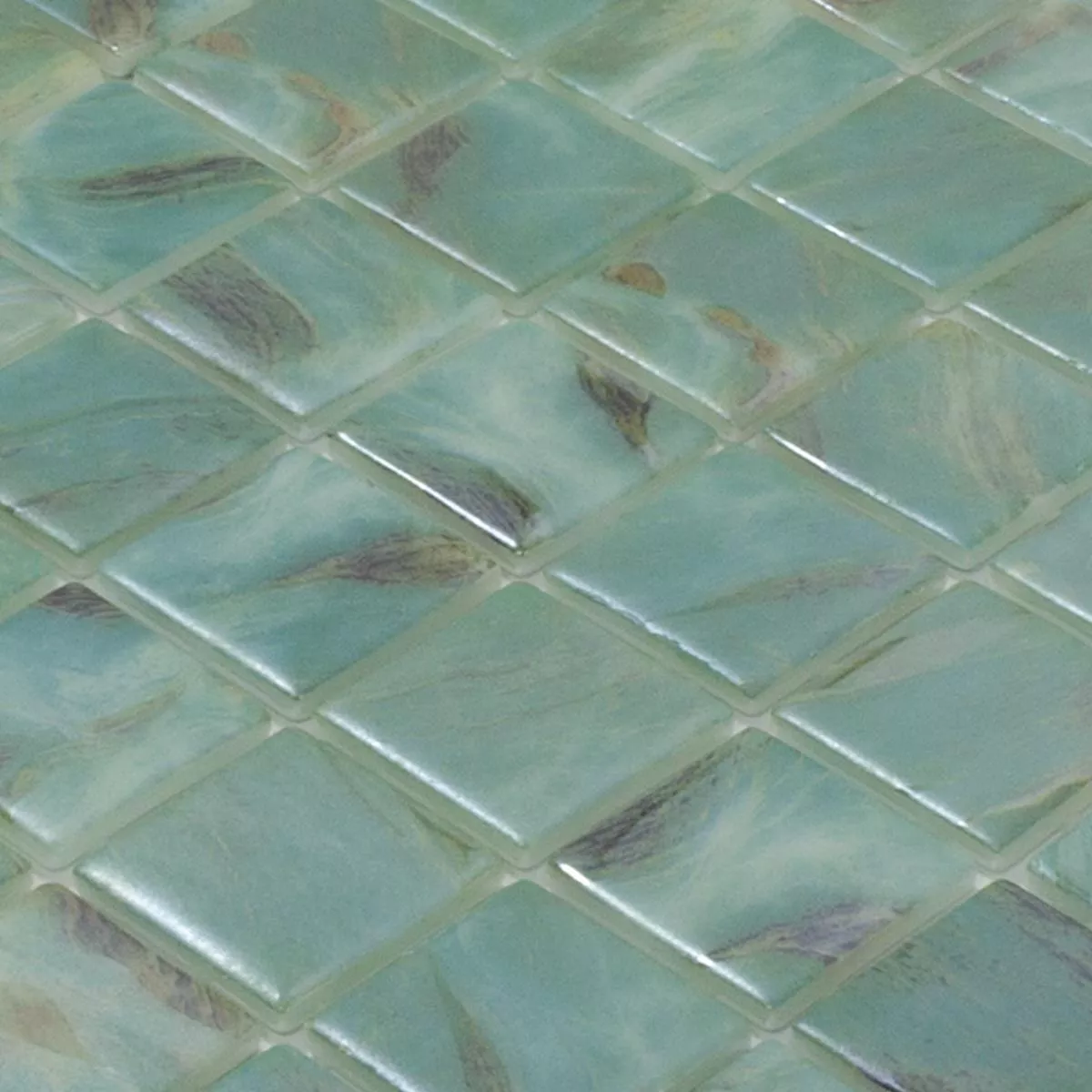 Glass Swimming Pool Mosaic Alassio Cyan 38