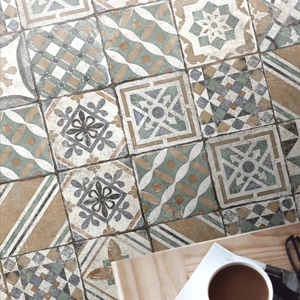 Sample Cement floor tiles optics Monarch 20x20cm