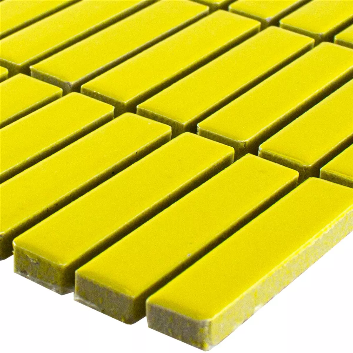 Ceramic Mosaic Tiles Maytown Yellow Glossy Ceramic Mosaic Tiles Maytown Yellow Glossy