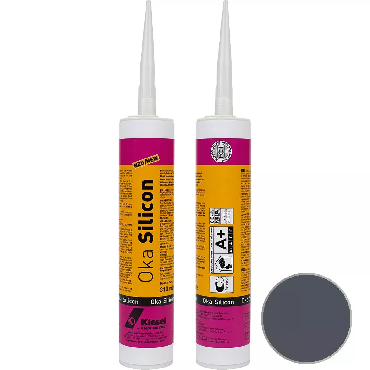 OKA SILICON silicone sealant anthracite 310 ml