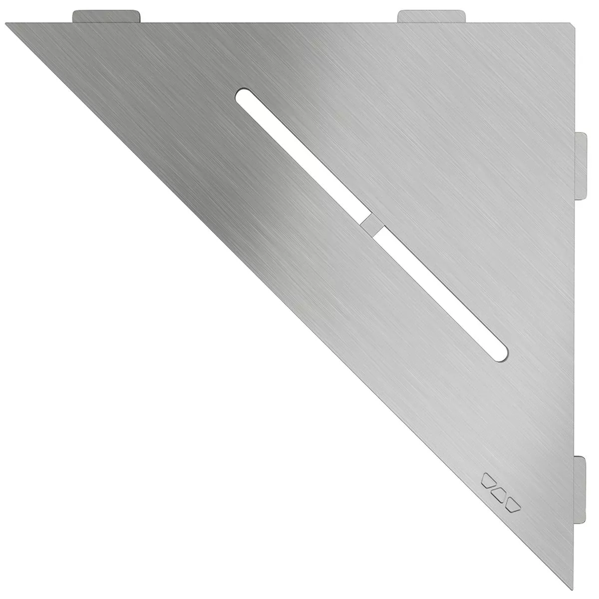 Shower shelf wall shelf Schlüter triangle 21x21cm Pure stainless steel