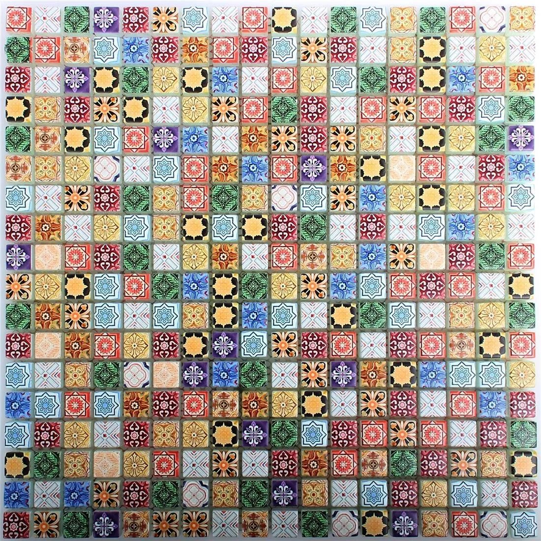 Sample Glass Mosaic Tiles Marrakech Colored