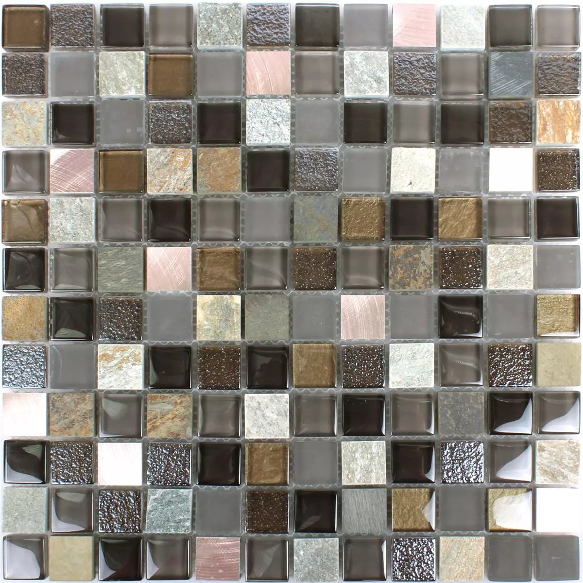 Sample Glass Natural Stone Metal Mosaic Tiles Riksha
