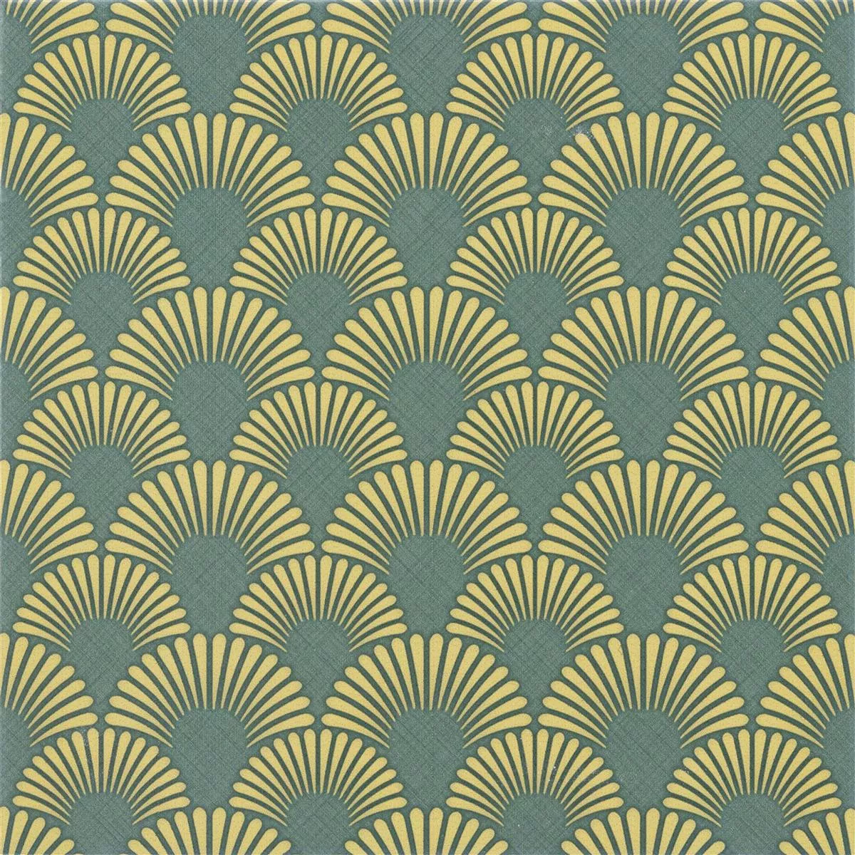 Floor Tiles Cement Optic Wildflower Green Decor 18,5x18,5cm  Floor Tiles Cement Optic Wildflower Green Decor 18,5x18,5cm