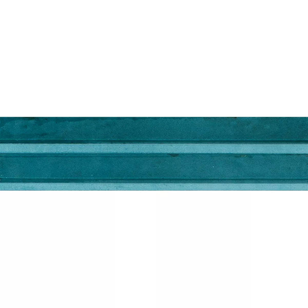 Artemis Sea Blue Glossy Structured 3D 6x24 cm