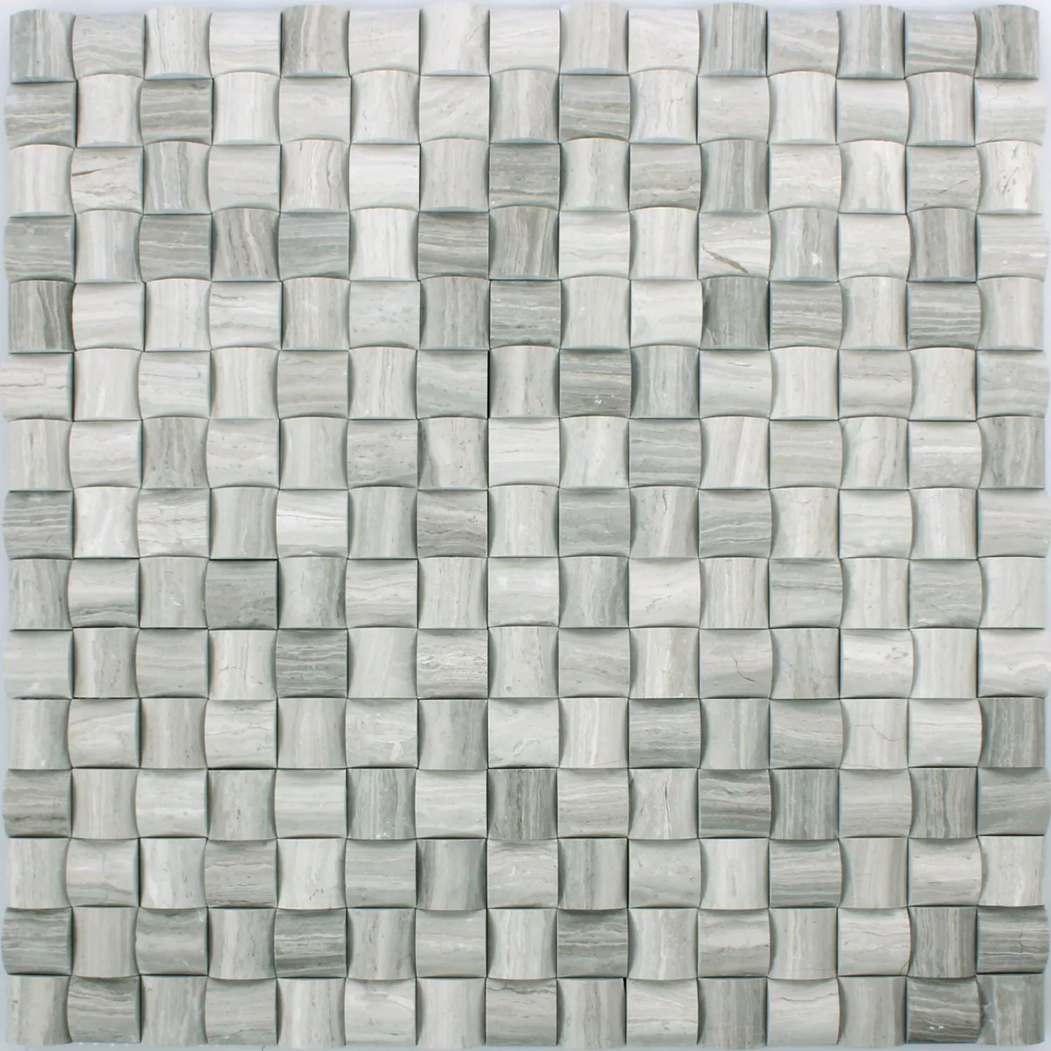Mosaic Tiles Natural Stone Everest 3D Grey