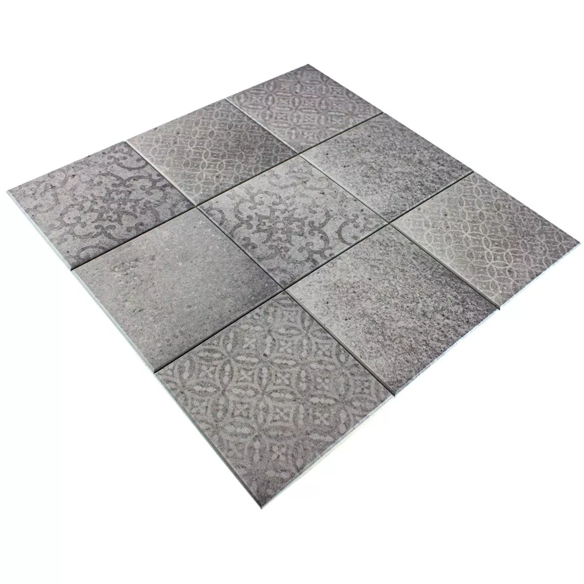 Sample Vinyl Mosaic Tiles Stowe Self Adhesive Stone Optic Grey