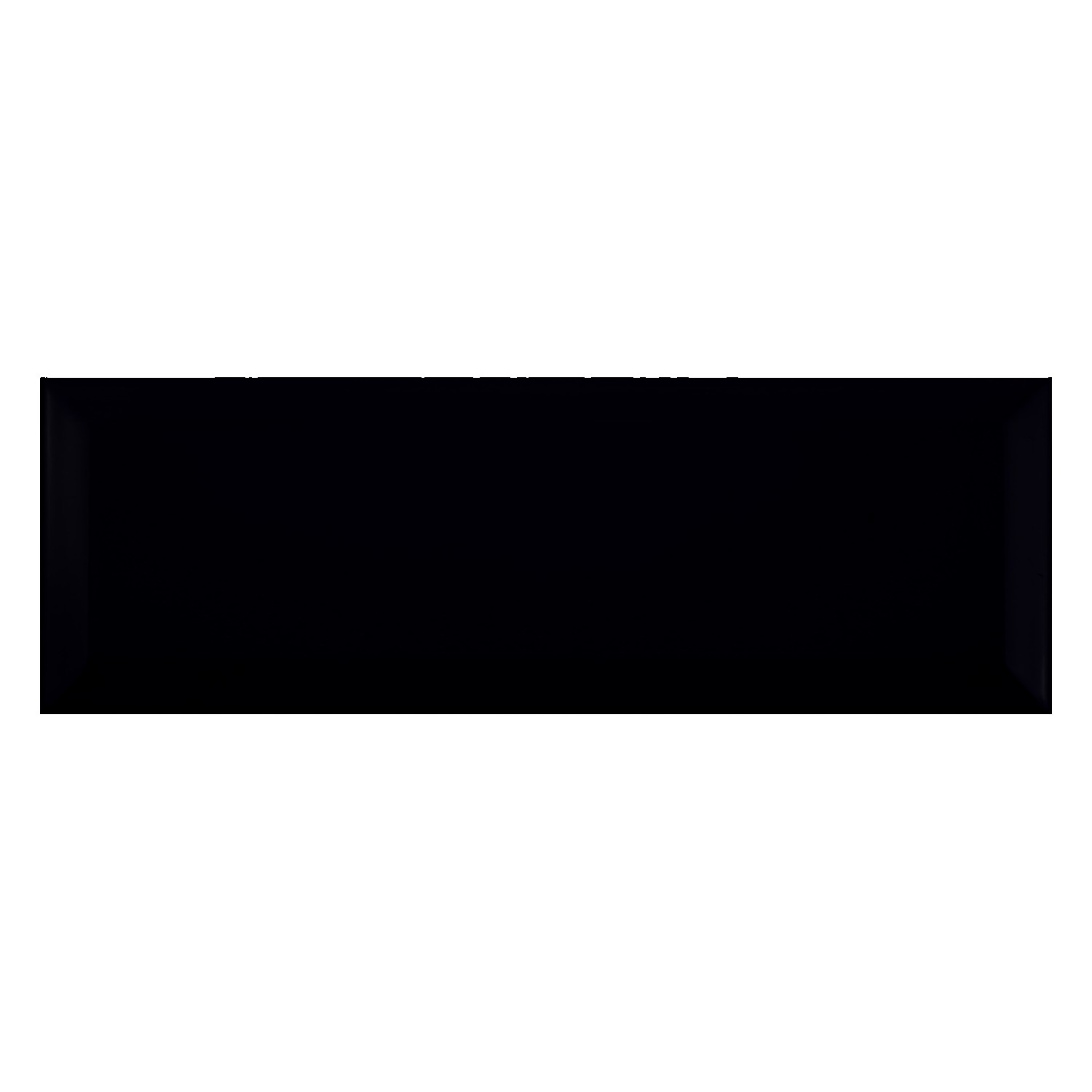 Metro tile Black Mat 10x30 cm Facet El Paso Negro