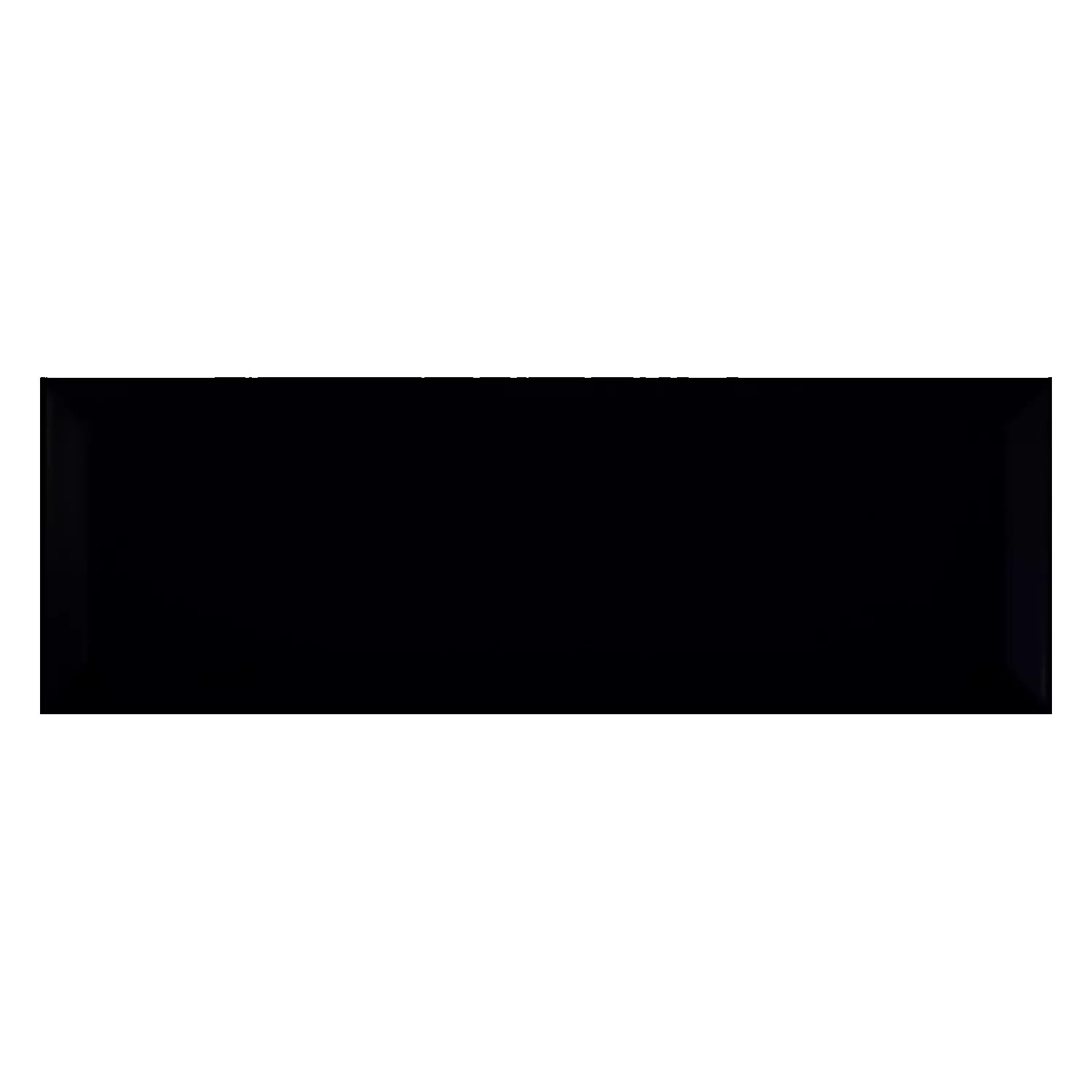 Metro tile Black Mat 10x30 cm Facet El Paso Negro